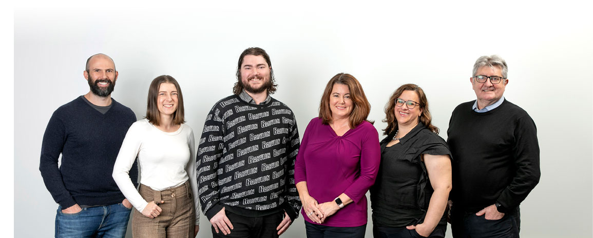 Photo of Mr Damien Carr, Ms Lora Pechovska, Mr Felix Hubble, Ms Fiona Jolly (Director), Ms Jenny Burke, Mr Paul Tenison