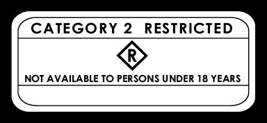 Classification label - Category 2 restricted, not available to persons under 18 years.