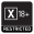 Classification marking - Restricted X18+ (Square)